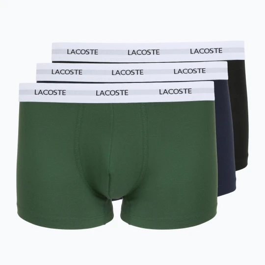 Zdjęcie produktu Bokserki męskie Lacoste 5H5150 3 pary black / green / navy blue