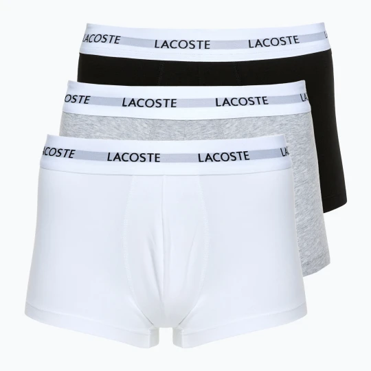 Zdjęcie produktu Bokserki męskie Lacoste 5H5150 3 pary black / white / silver chine