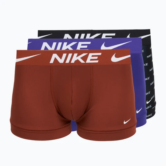 Zdjęcie produktu Bokserki męskie Nike Dri-Fit Essential 3 pary black nike print/mars stone/deep night