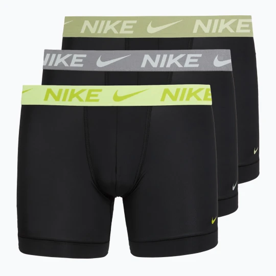 Zdjęcie produktu Bokserki męskie Nike Dri-Fit Essential Micro 3 pack folkstone gray Czarny