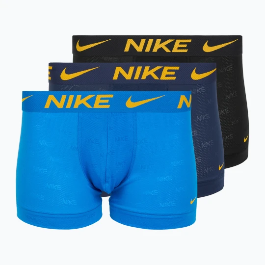 Zdjęcie produktu Bokserki męskie Nike Elite Breathe Trunk 3 pary photo blue/midnight navy/black
