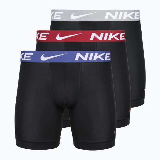Zdjęcie produktu Bokserki męskie Nike Essential Micro 3 pary black/sapphire/wolf grey/team crimson