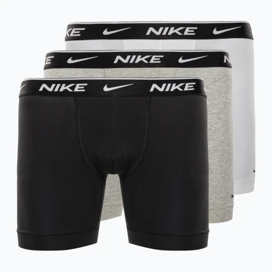 Zdjęcie produktu Bokserki męskie Nike Everyday Cotton Stretch 3 pary white / grey heather / black