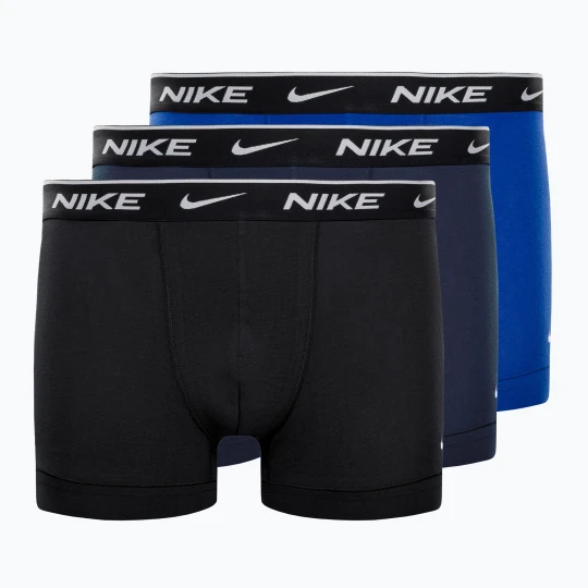 Zdjęcie produktu Bokserki męskie Nike Everyday Cotton Stretch Trunk 3 pary obsidian / game royal / black