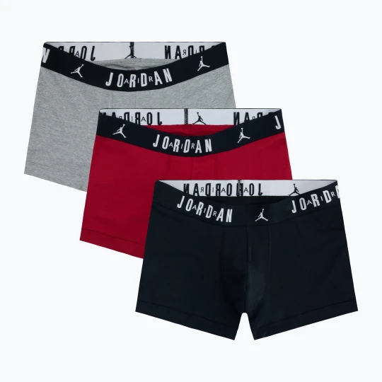 Zdjęcie produktu Bokserki męskie Nike Jordan JHM Flight Cotton Trunk 3 pary gym red/black