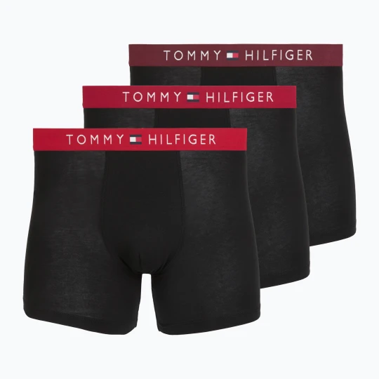 Zdjęcie produktu Bokserki męskie Tommy Hilfiger Boxer Brief medium red / rasp juice / burgundy Czarny