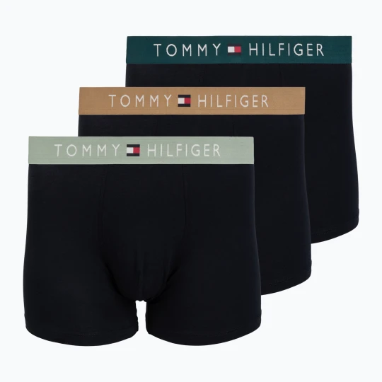 Zdjęcie produktu Bokserki męskie Tommy Hilfiger Boxer Brief nb / saf canvas / mnty grey / deep spru Czarny