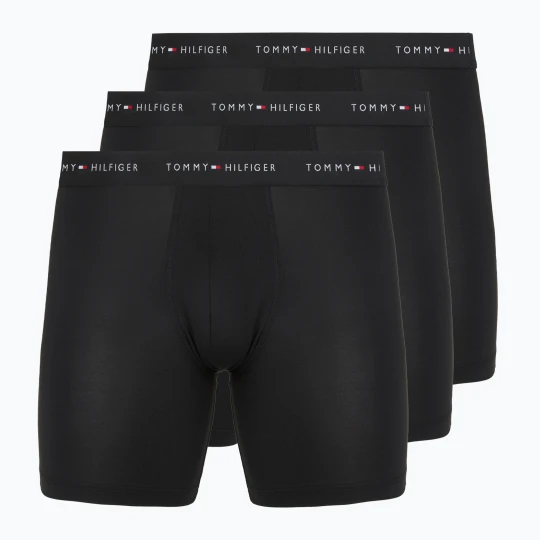 Zdjęcie produktu Bokserki męskie Tommy Hilfiger Micro Long 3 pack black / black / black