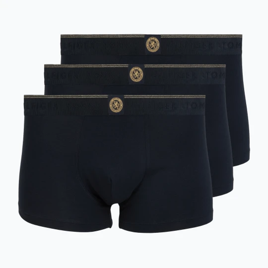 Zdjęcie produktu Bokserki męskie Tommy Hilfiger Trunk 3 pack navy blue / navy blue / navy blue Granatowy