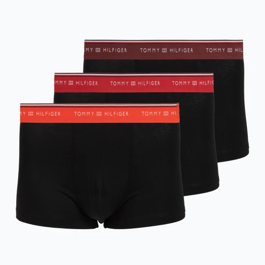 Zdjęcie produktu Bokserki męskie Tommy Hilfiger Trunk fire red / burgundy / medium red Czarny