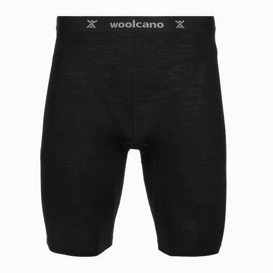 Zdjęcie produktu Bokserki męskie WOOLCANO SHT1113 merino czarny