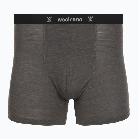 Zdjęcie produktu Bokserki męskie WOOLCANO SHT1113 merino szary