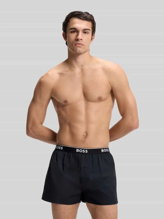 Zdjęcie produktu Bokserki o kroju loose fit w zestawie 2 szt. model '2P BOXER SHORTS EW' Boss Złamany biały