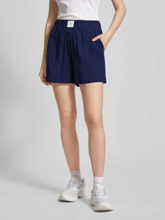 Zdjęcie produktu Bokserki o kroju regular fit z naszywką z logo model ‘PLUTO’ Pieces Granatowy