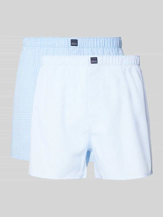 Zdjęcie produktu Bokserki o kroju relaxed fit z naszywką z logo w zestawie 2 szt. Christian Berg Jasnoniebieski