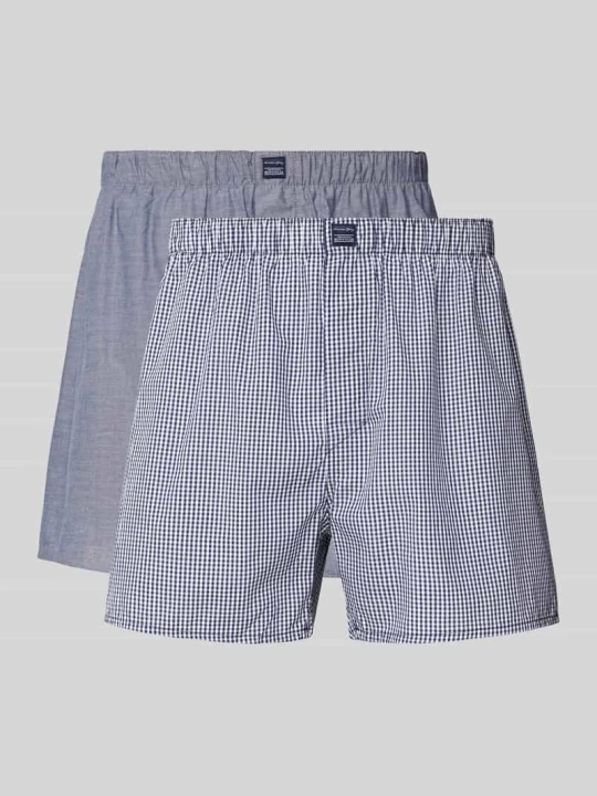 Zdjęcie produktu Bokserki o kroju relaxed fit z naszywką z logo w zestawie 2 szt. Christian Berg Granatowy