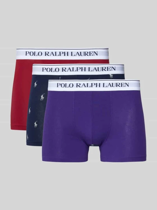 Zdjęcie produktu Bokserki z mieszanka bawełny w zestaw 3 szt. Polo Ralph Lauren Fioletowy