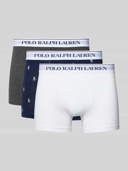 Zdjęcie produktu Bokserki z mieszanka bawełny w zestaw 3 szt. Polo Ralph Lauren Biały