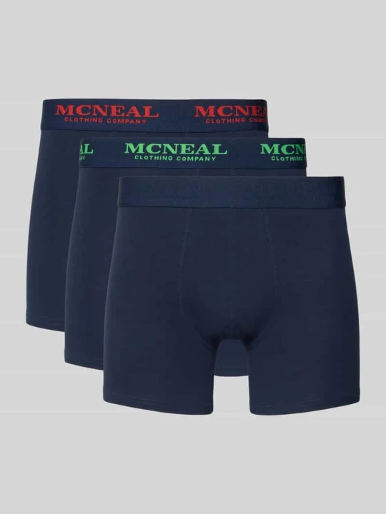 Zdjęcie produktu Bokserki o kroju slim fit z detalem z logo w zestawie 3 szt. MCNEAL Granatowy