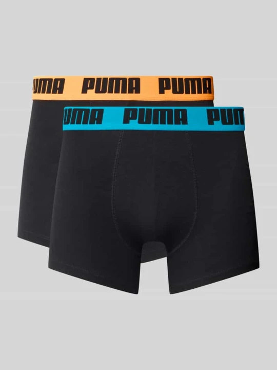 Zdjęcie produktu Bokserki o kroju slim fit z mieszanki bawełny w zestaw 2 szt. model 'EVERDAY' Puma Czarny