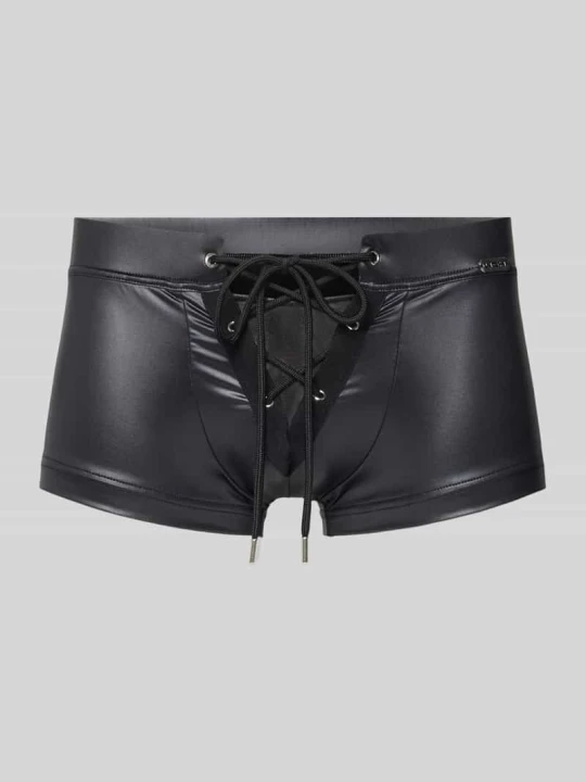 Zdjęcie produktu Bokserki o kroju slim fit z wiązaniem Model 'Night' WOH Czarny