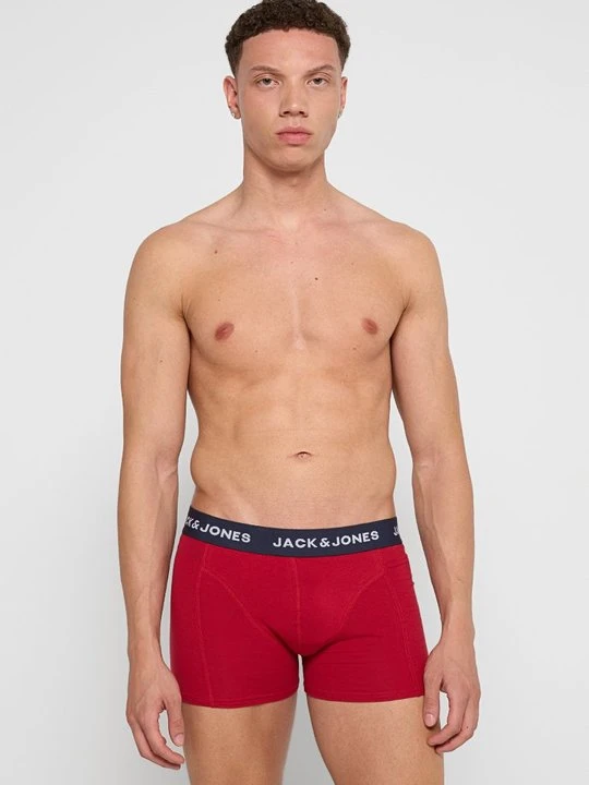 Zdjęcie produktu Bokserki z krótkimi nogawkami Jack&Jones czerwony