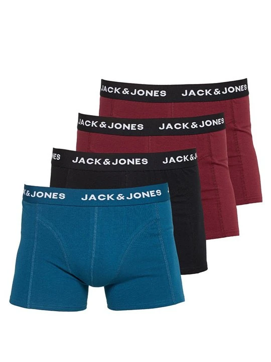 Zdjęcie produktu Bokserki z krótkimi nogawkami Jack&Jones ciemnoczerwony