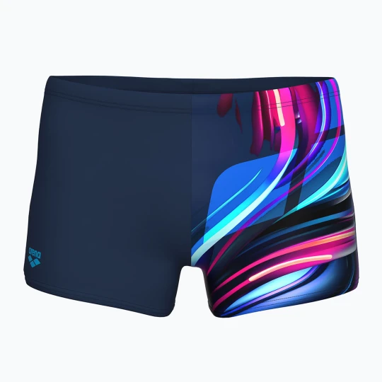 Zdjęcie produktu Bokserki pływackie męskie arena Bloom Swim Short multi navy / navy Granatowy