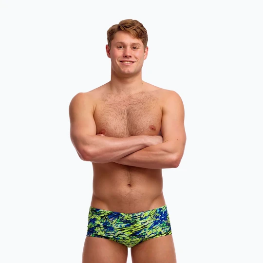 Zdjęcie produktu Bokserki pływackie męskie Funky Trunks Classic Trunks scaled back Zielony