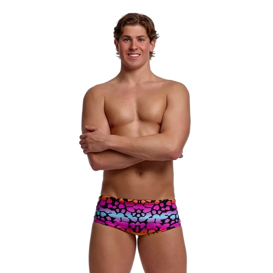 Zdjęcie produktu Bokserki pływackie męskie Funky Trunks Sidewinder Trunks wild animal
