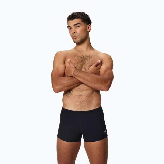Zdjęcie produktu Bokserki pływackie męskie Speedo Endurance+ Logo Aquashort anthracite Czarny