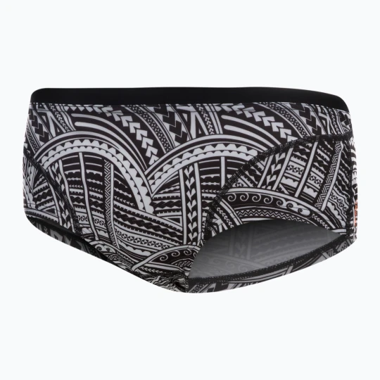 Zdjęcie produktu Bokserki pływackie męskie ZONE3 Kona Speed Brief Shorts tribal print/black/ white/orange