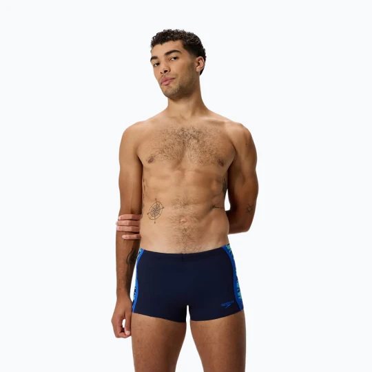 Zdjęcie produktu Bokserki pływackie Speedo Hyperboom Splice Aquashort peacoat / deep sapphrie Granatowy