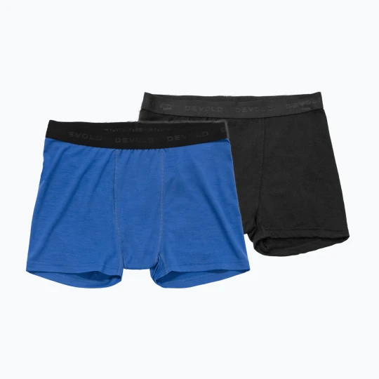 Zdjęcie produktu Bokserki termoaktywne męskie Devold Breeze Merino 150 Hipser 2 pack black / royal