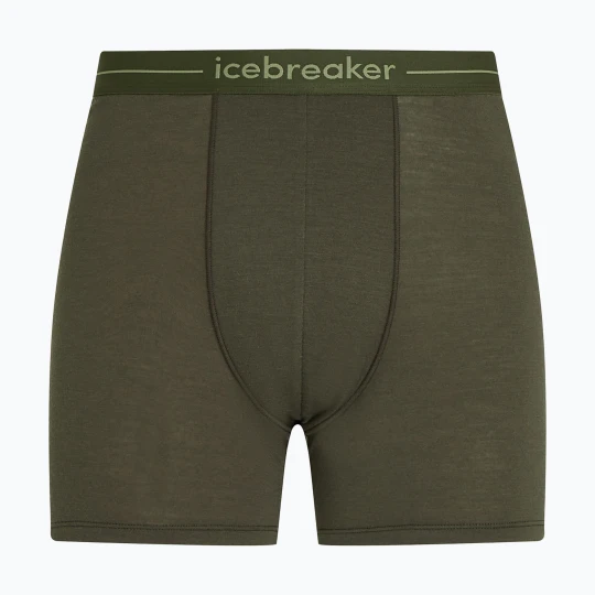 Zdjęcie produktu Bokserki termoaktywne męskie icebreaker Anatomica dark loden Zielony