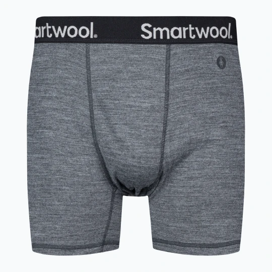 Zdjęcie produktu Bokserki termoaktywne męskie Smartwool Merino Boxer Brief Boxed medium grey heather