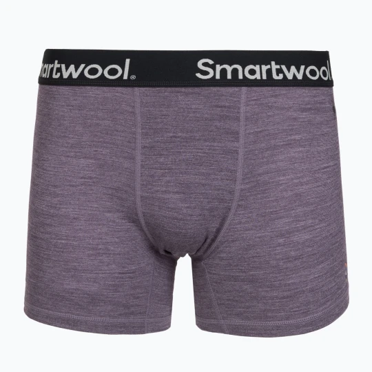 Zdjęcie produktu Bokserki termoaktywne męskie Smartwool Merino Boxer Brief Boxed purple storm heather Fioletowy