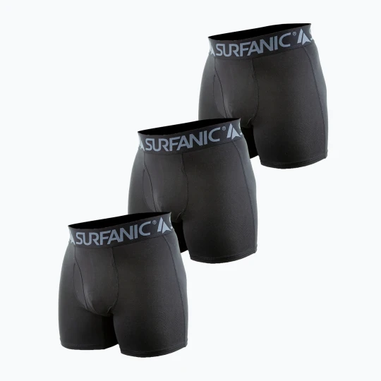 Zdjęcie produktu Bokserki termoaktywne męskie Surfanic Carbondri 3 pary black