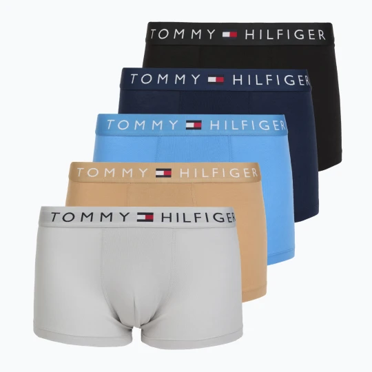 Zdjęcie produktu Bokserki Tommy Hilfiger Trumk 5 par cobalt blue/pitch black/black/light castle/desert