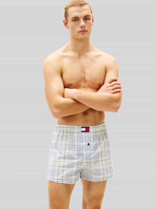 Zdjęcie produktu Bokserki o kroju regular fit z czystej bawełny w zestaw 3 szt. Tommy Hilfiger Błękitny