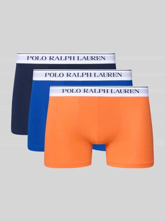 Zdjęcie produktu Bokserki z mieszanka bawełny w zestaw 3 szt. Polo Ralph Lauren Pomarańczowy