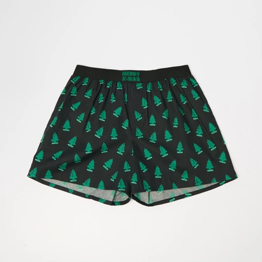 Zdjęcie produktu Bokserki w świąteczny print all over House czarny