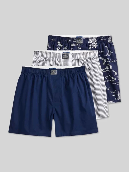 Zdjęcie produktu Bokserki w zestaw 3 szt. z czystej bawełny Polo Ralph Lauren Granatowy