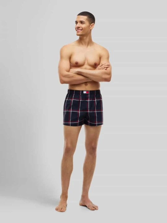 Zdjęcie produktu Bokserki z detal z logo w zestaw 3 szt. Tommy Hilfiger Czerwony