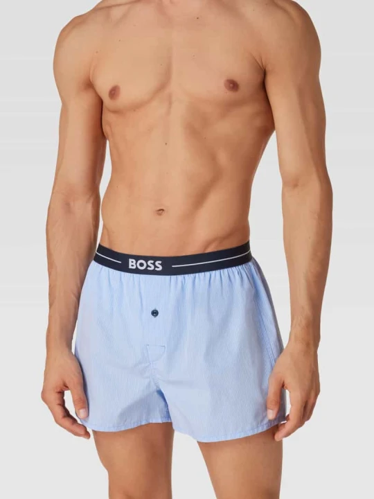 Zdjęcie produktu Bokserki z detalem z logo w zestawie 2 szt. Boss Jasnoniebieski