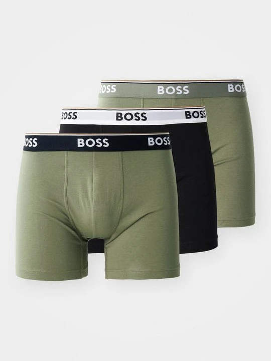 Zdjęcie produktu Bokserki z długimi nogawkami Boss oliwkowy
