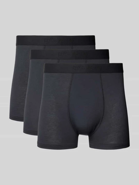 Zdjęcie produktu Bokserki z elastycznym pasem z logo RAGMAN Czarny