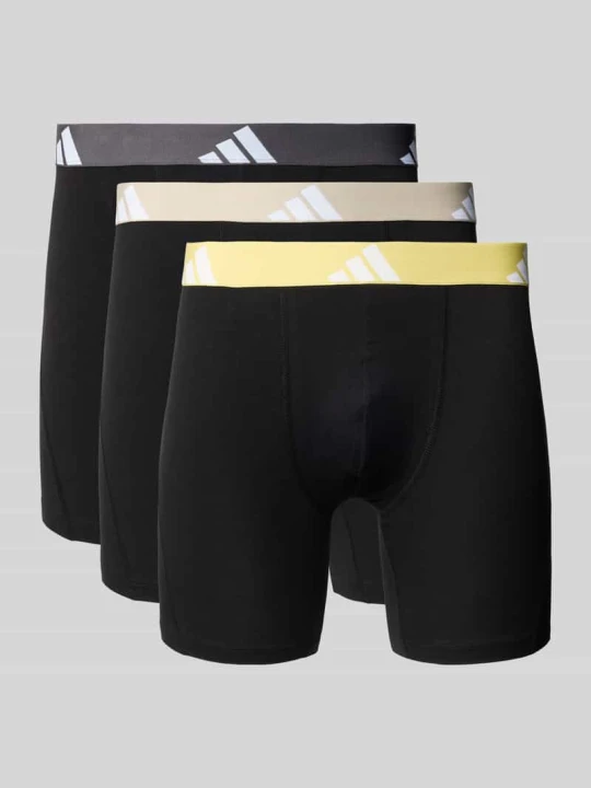 Zdjęcie produktu Bokserki z elastyczną gumką z logo Adidas Czarny