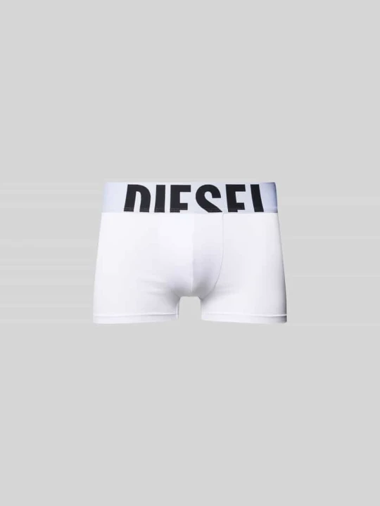 Zdjęcie produktu Bokserki z elastycznym paskiem z logo Diesel Czerwony