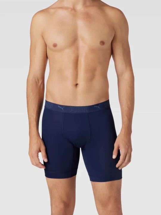 Zdjęcie produktu Bokserki z elastycznym pasem z logo w 2‑pakiecie model 'Sport' Puma Niebieski